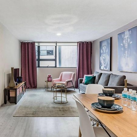 Cozy Roma Norte Flat - Parking- Wifi - Sleeps 6 Meksika Dış mekan fotoğraf