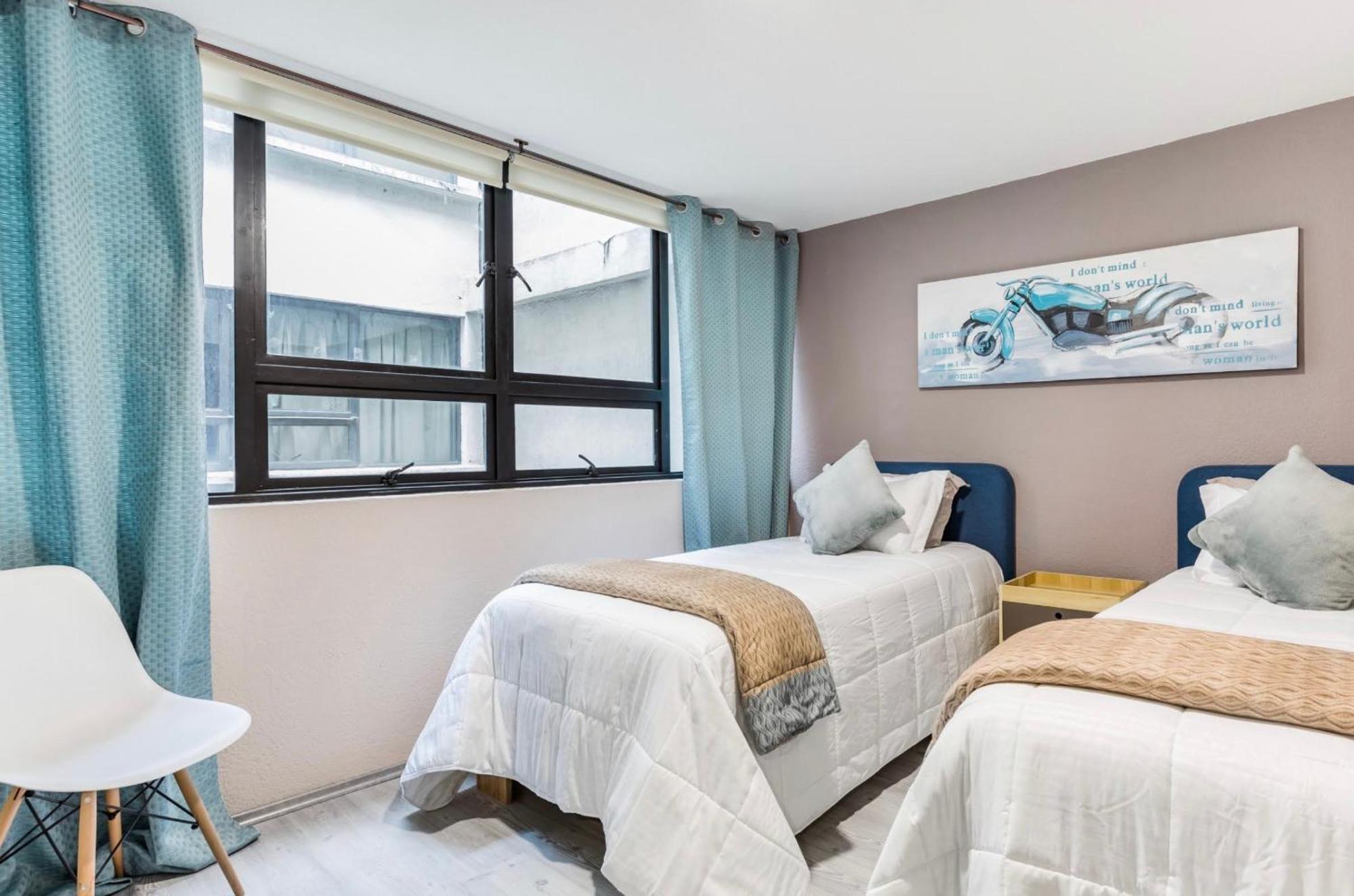 Cozy Roma Norte Flat - Parking- Wifi - Sleeps 6 Meksika Dış mekan fotoğraf