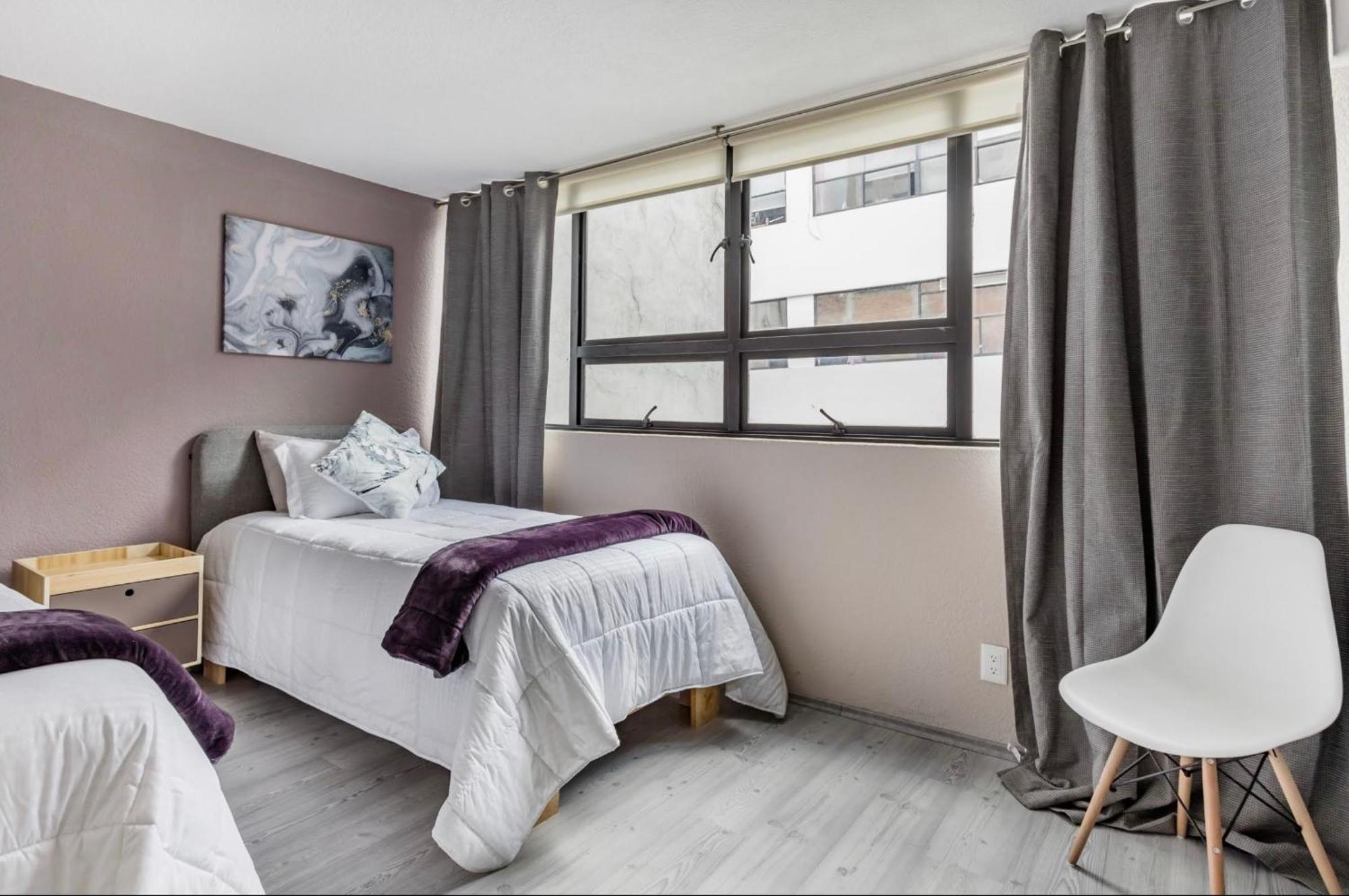 Cozy Roma Norte Flat - Parking- Wifi - Sleeps 6 Meksika Dış mekan fotoğraf